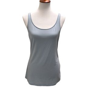 Eileen Fisher Scoop Neck Slim Shell Small in Dawn Blue NWT